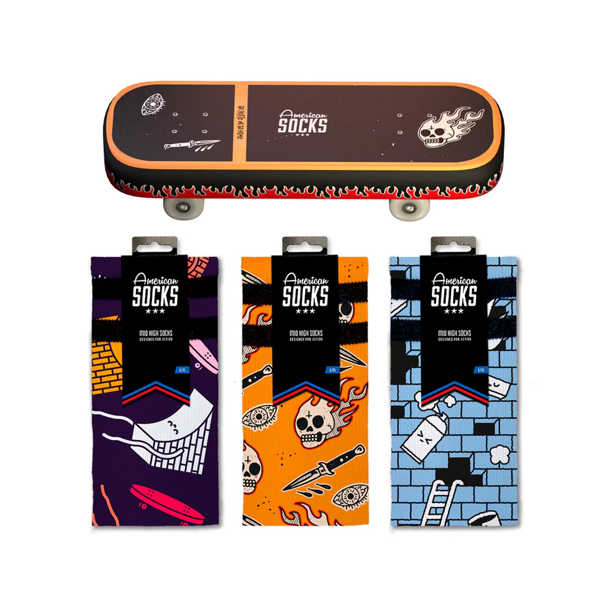 Box Americans Socks Tie Dye | Achat En Ligne | Jack'n Roll