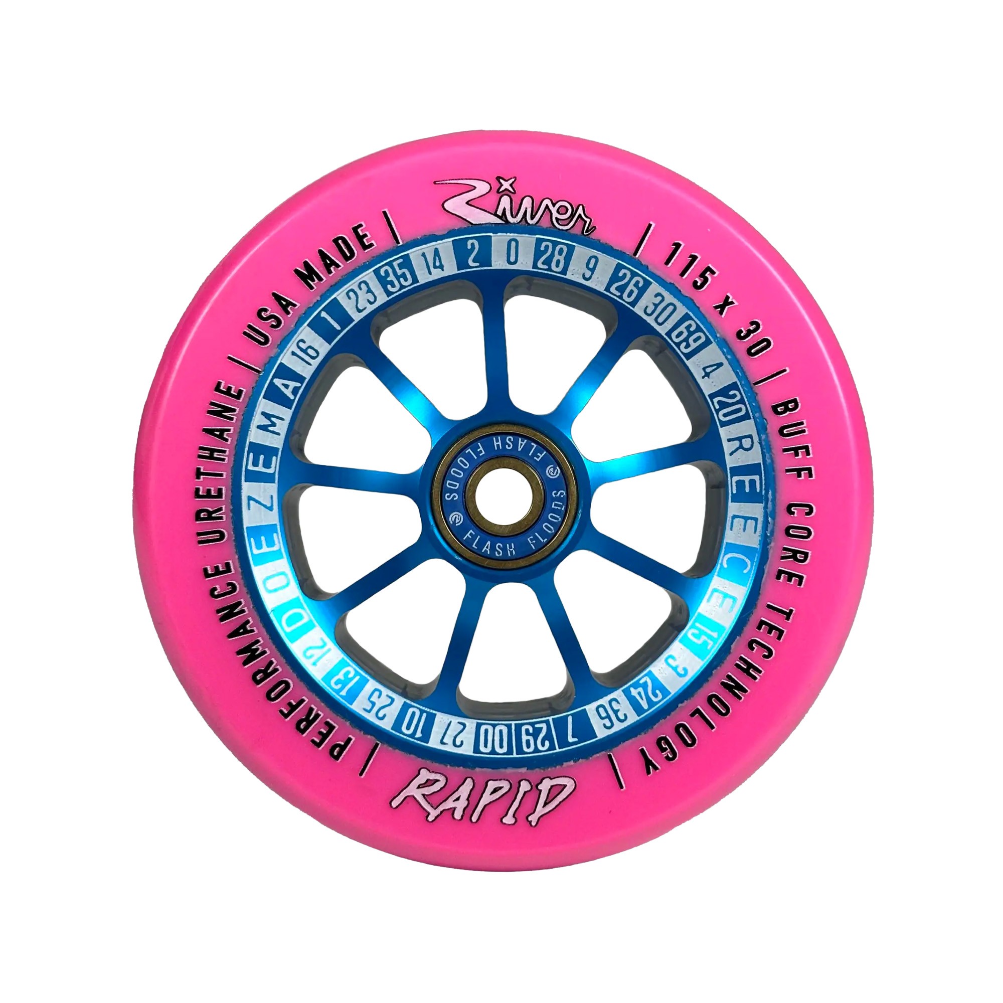 ROUES RIVER RAPID 115MM (X2)