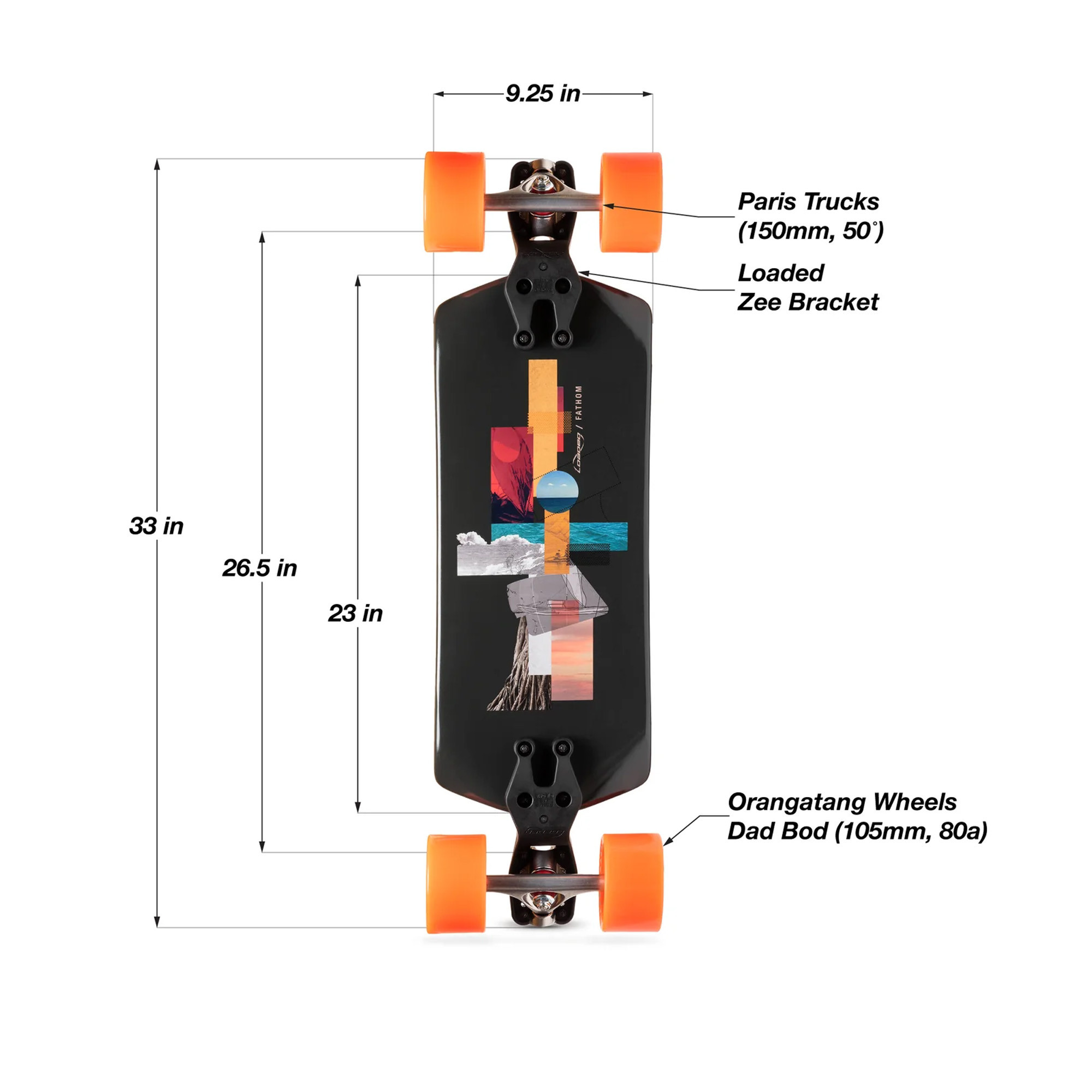 Longboard Complet Loaded Fathom 33" | Achat en ligne | Jack'nRoll