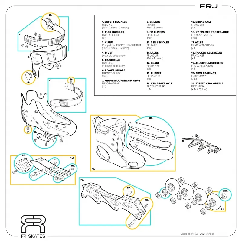 Rollers Evolutifs Fr Frj Junior | Achat En Ligne | Jack'n Roll